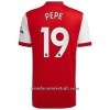 Camiseta de fútbol Arsenal Nicolas Pepe 19 Primera Equipación 2021/22 - Hombre